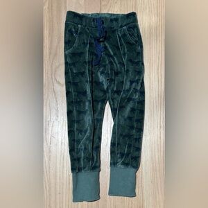Emile et Ida green velour blue dog designer pants 4